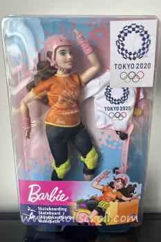 Mattel - Barbie - Olympic Games Tokyo 2020 - Skateboarding - Doll